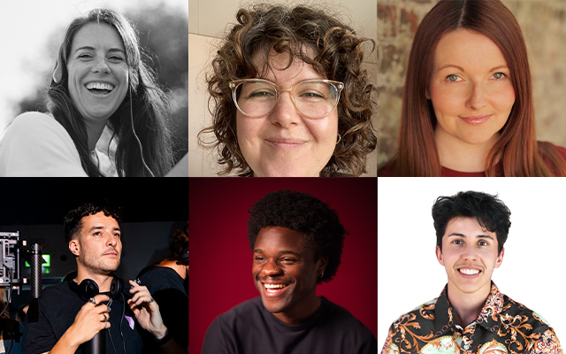Clockwise from top left: Abbie Stephens, Alice Panerai, Cat Davies, Jason Bradbury, Jason C. Nwachukwu, Jay Manari