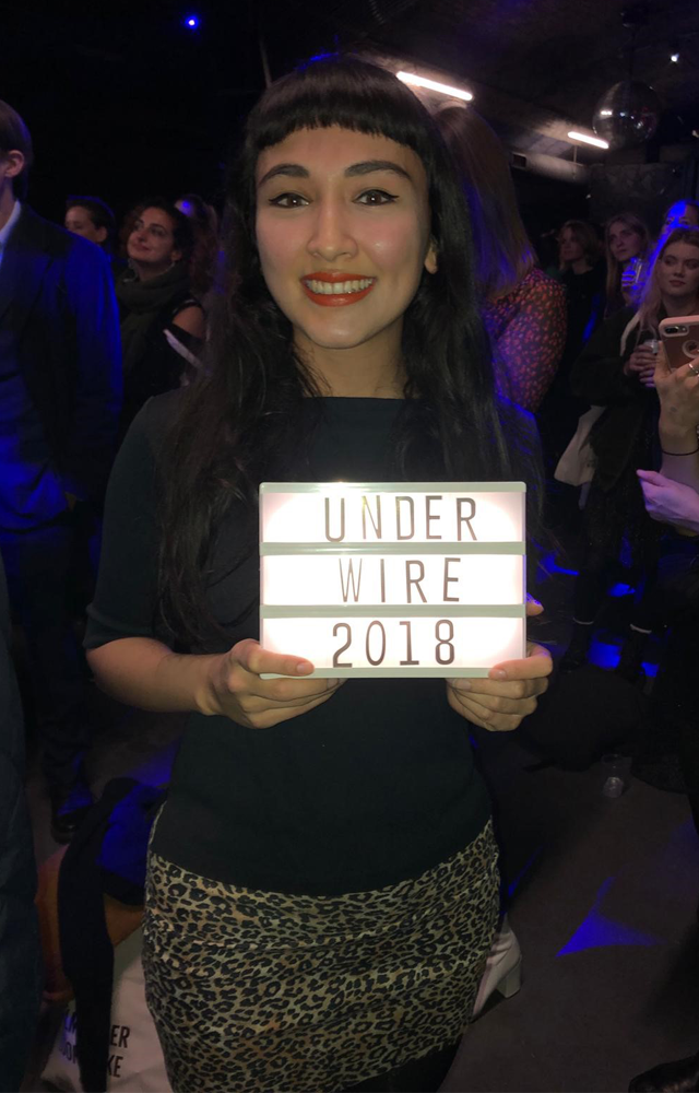 Roxy Rezvany, winner of the Best Director award at the Underwire Festival 2018