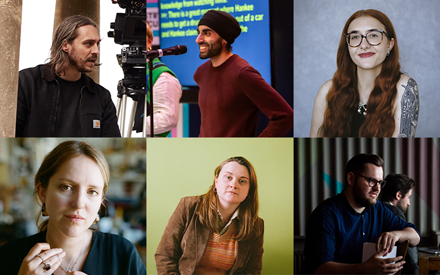 Clockwise from top left: Joshua Warren, Kaljeven Lally, Katie Bonham, Leah, Lily Rose Thomas, Luke Shelley